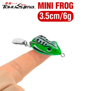 Mồi Câu Cá Giả Hình Ếch Nhảy 3D 3.5cm / 6g 8 Màu Mềm Có Móc Kép