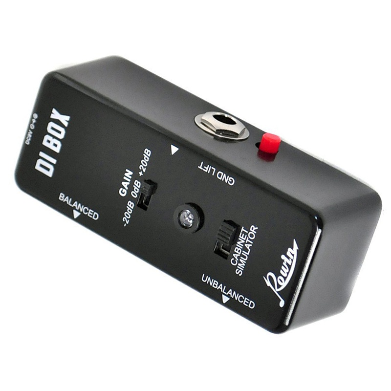 Rowin DI BOX LEF-331 Micro-DI với Cab Sim và Gain Guitar Effect Pedal True Bypass