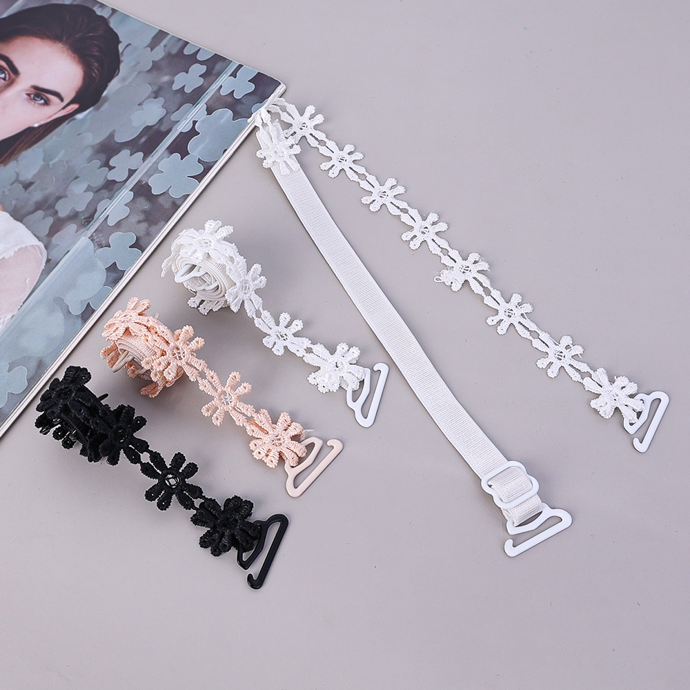 1 Cặp Đai Đeo Vai / Áo Ngực Không Dây / Chân Váy Ren Hoa Không Đường May Gợi Cảm Mùa Hè