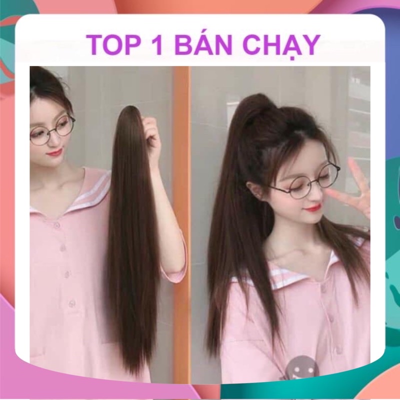 [HÀNG SIÊU CẤP] TÓC GIẢ NGOẠM THẲNG DÀI 55-60CM CHẤT TƠ HÀN QUỐC NGOẶM TO CHẮC CHẮN