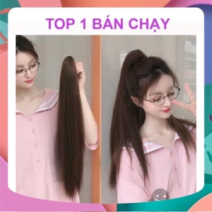 TÓC GIẢ NGOẠM THẲNG DÀI 55-60CM CHẤT TƠ HÀN QUỐC NGOẶM TO CHẮC CHẮN
