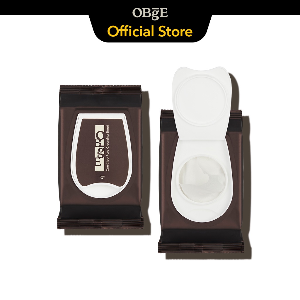 [OBgE Chính hãng] Khăn giấy tẩy trang One-Step Pore Cleansing Sheet 135g / 32 miếng | Tẩy trang trong 15 giây | Công thức tùy chỉnh cho da nam giới | Chăm sóc lỗ chân lông | Chống bã nhờn & PHA | Sức mạnh làm sạch được tăng cường nhờ hạt Micellar