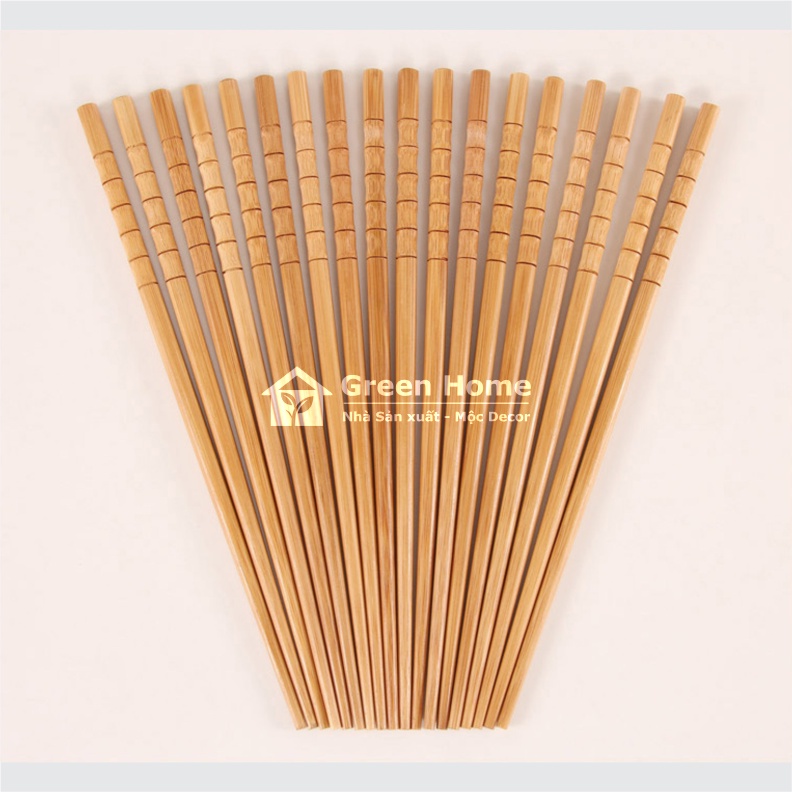 Đũa Tre Khắc Đầu 100% từ Tre tự nhiên không sử dụng hóa chất, an toàn sử dụng
