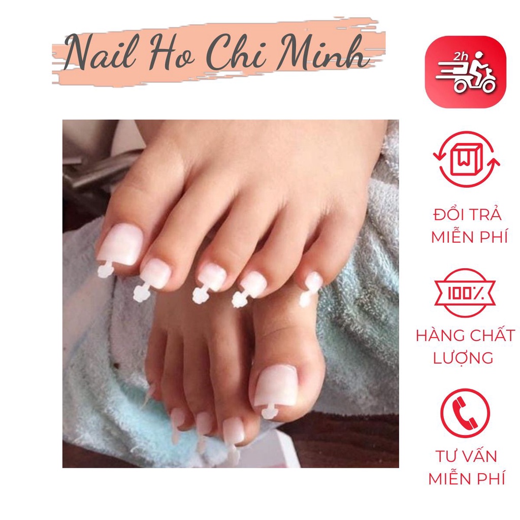 [GIÁ TỐT] HSM móng úp chân chính hãng phom chuẩn - Túi 500 móng đủ size - Dùng cho chân - Nữ Làm Nail