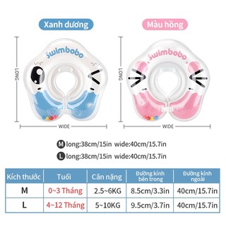 Phao Bơi Cổ An Toàn Cho Bé 0-12 Tháng – Kèm Chuông & Bơm Hơi, Giảm Giá Sốc Clearance!