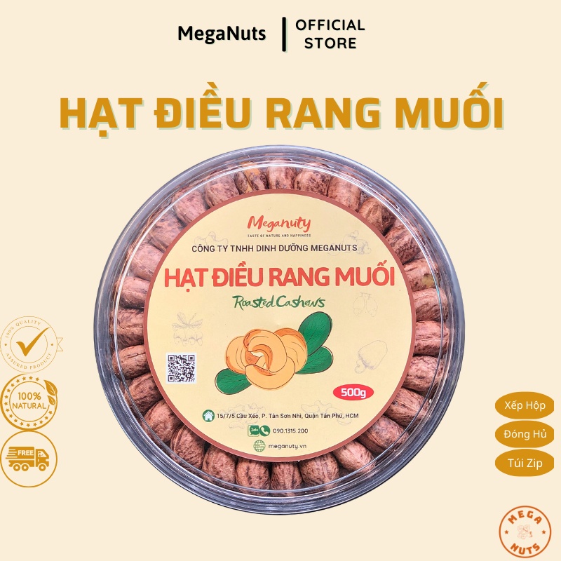 Hạt Điều Rang Muối Còn Vỏ Lụa Bình Phước