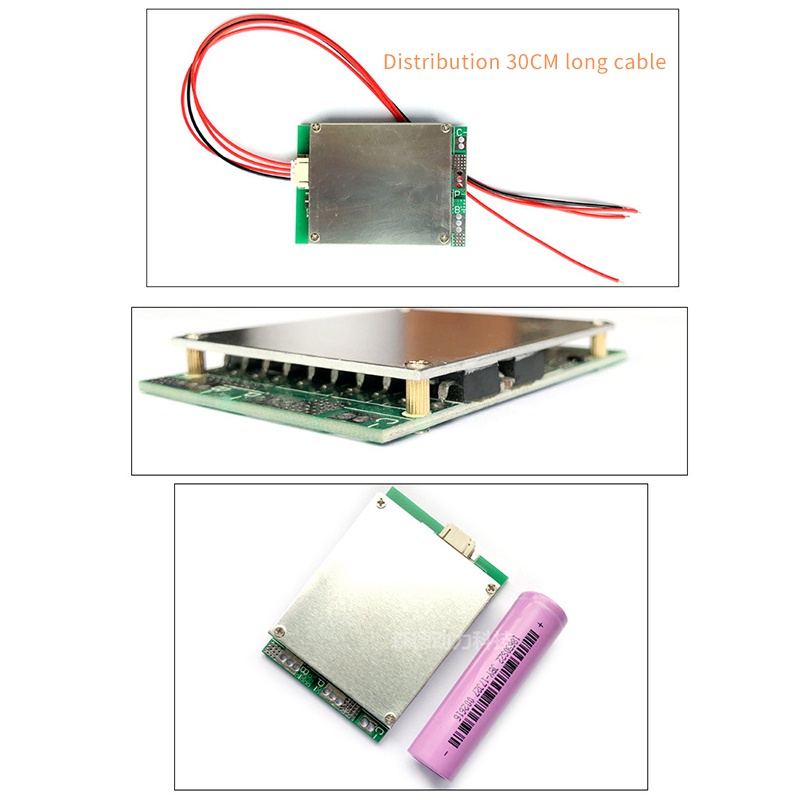 Bảng bảo vệ sạc pin Lithium Li-Iron 3S 12V 100A BMS có cân bằng pin nguồn / tăng cường bảng bảo vệ PCB