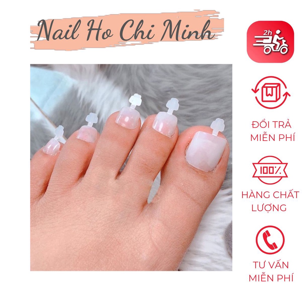 [GIÁ TỐT] HSM móng úp chân chính hãng phom chuẩn - Túi 500 móng đủ size - Dùng cho chân - Nữ Làm Nail