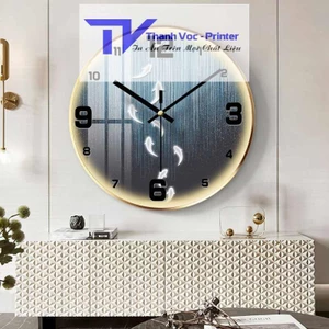 Đồng Hồ Treo Tường Tráng Gương Kim Trôi Sang Trọng D30cm Và D60cm