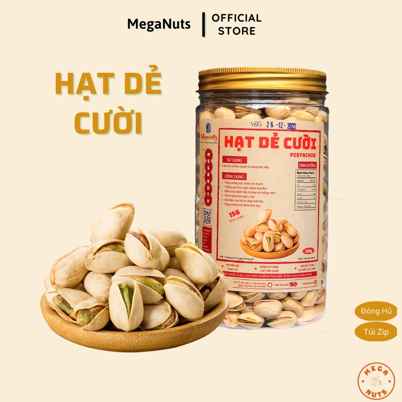Hạt Dẻ Cười Mỹ Rang Muối Hồng Không Tẩy Trắng