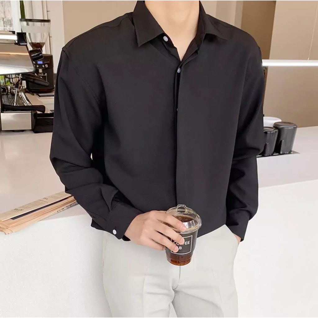 Áo Sơ Mi GIẤU KHUY Công Sở Chất Liệu Kate Thái Tinh Tế, Sang Trọng, Thanh Lịch - SHINGHAI