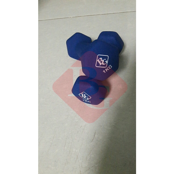Ảnh BG Cặp tạ tay (2 cái) cao cấp lõi thép bọc cao su nhám tập Gym tập thể dục 3KG XANH LAM 2