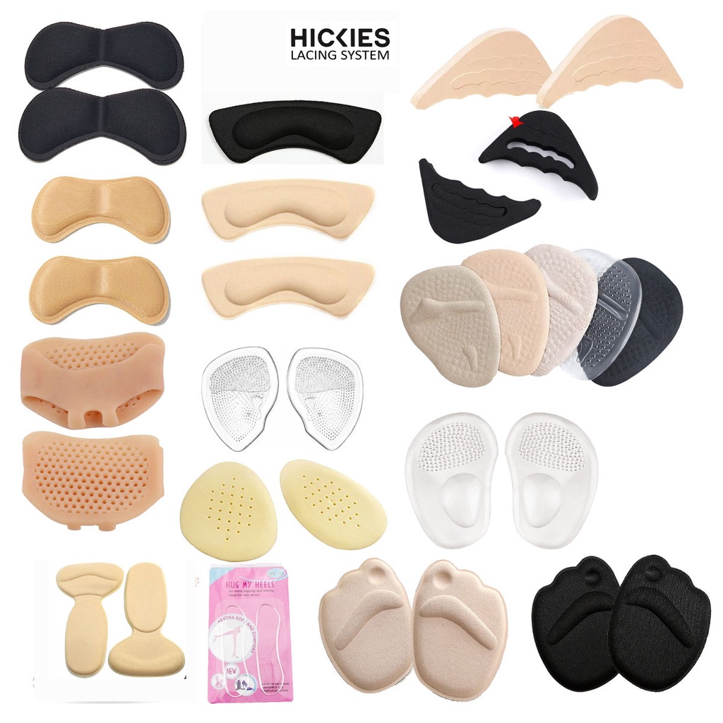 Set 2 miếng lót giày HICKIES LACING SYSTEM giúp giảm size, êm chân chốt tuột gót, đau lòng bàn chân