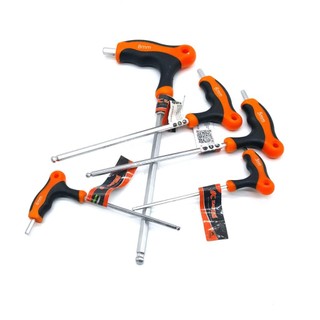 Lục giác bi chữ T KAPUSI Nhật Bản cỡ từ 2-10 mm, thép cr-v, chống gỉ sét, Bh 12 tháng Kouritsu Official Store