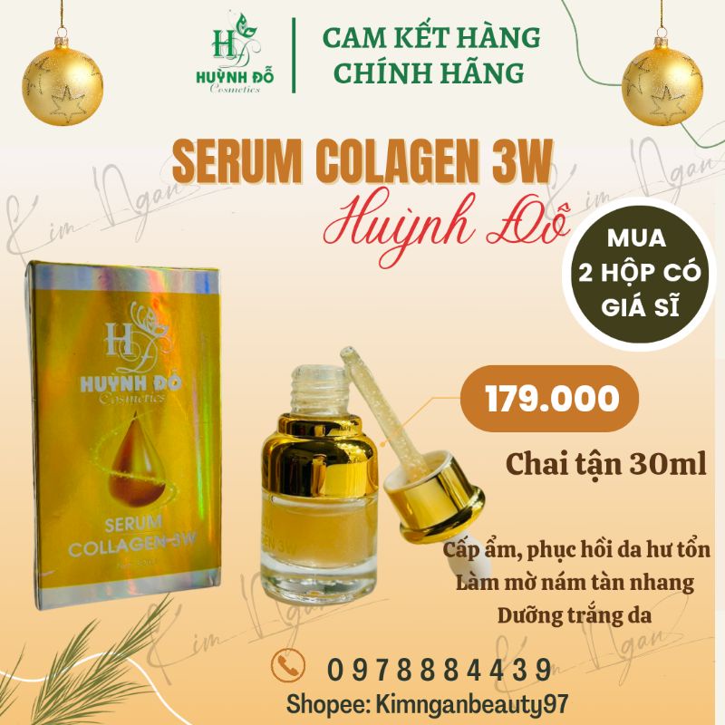 Serum collagen 3w Huỳnh Đỗ có tốt không? Khám phá lợi ích và đánh giá chi tiết