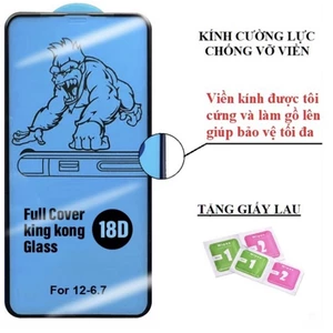 Kính cường lực 18D chống vỡ mép màn hình cho iPhone