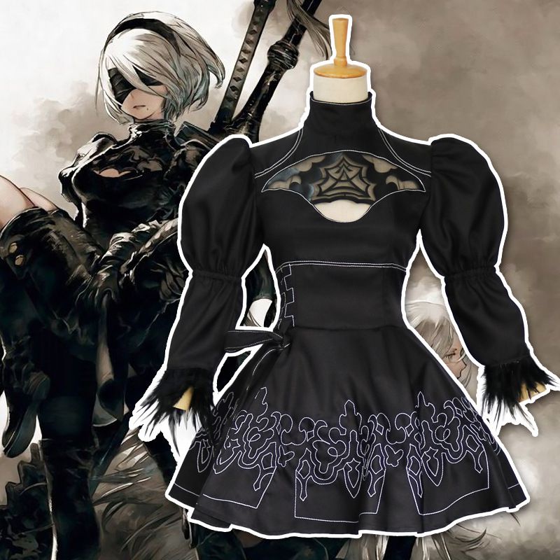 Thoải mái Chi tiết và Nier Automata 2b Yorha No.2 Bộ trang phục hóa trang