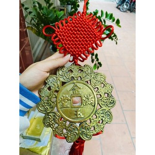 Đồng tiền Ngũ Phúc Lâm Môn 15cm To Dày 2mm Hàng đẹp Dơi Phúc Tinh  Vật Phẩm Phong Thuỷ