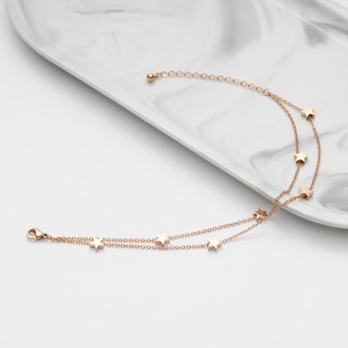 Lắc chân nữ LAMY Five Pointed Star Anklet Rose Gold 9006