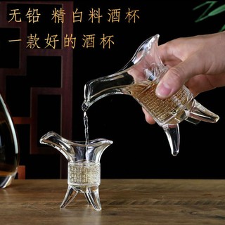 [Hàng Có Sẵn] Ly Thủy Tinh Uống Rượu Ba Lớp Nhỏ Cổ Điển