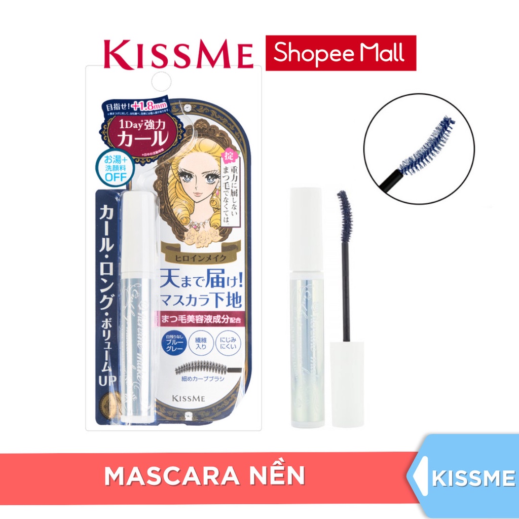 Ảnh Mascara Kissme Xanh Khói Lót Nền Bảo Vệ Mi Kissme Heroine Make Curl Keep Mascara Base 1