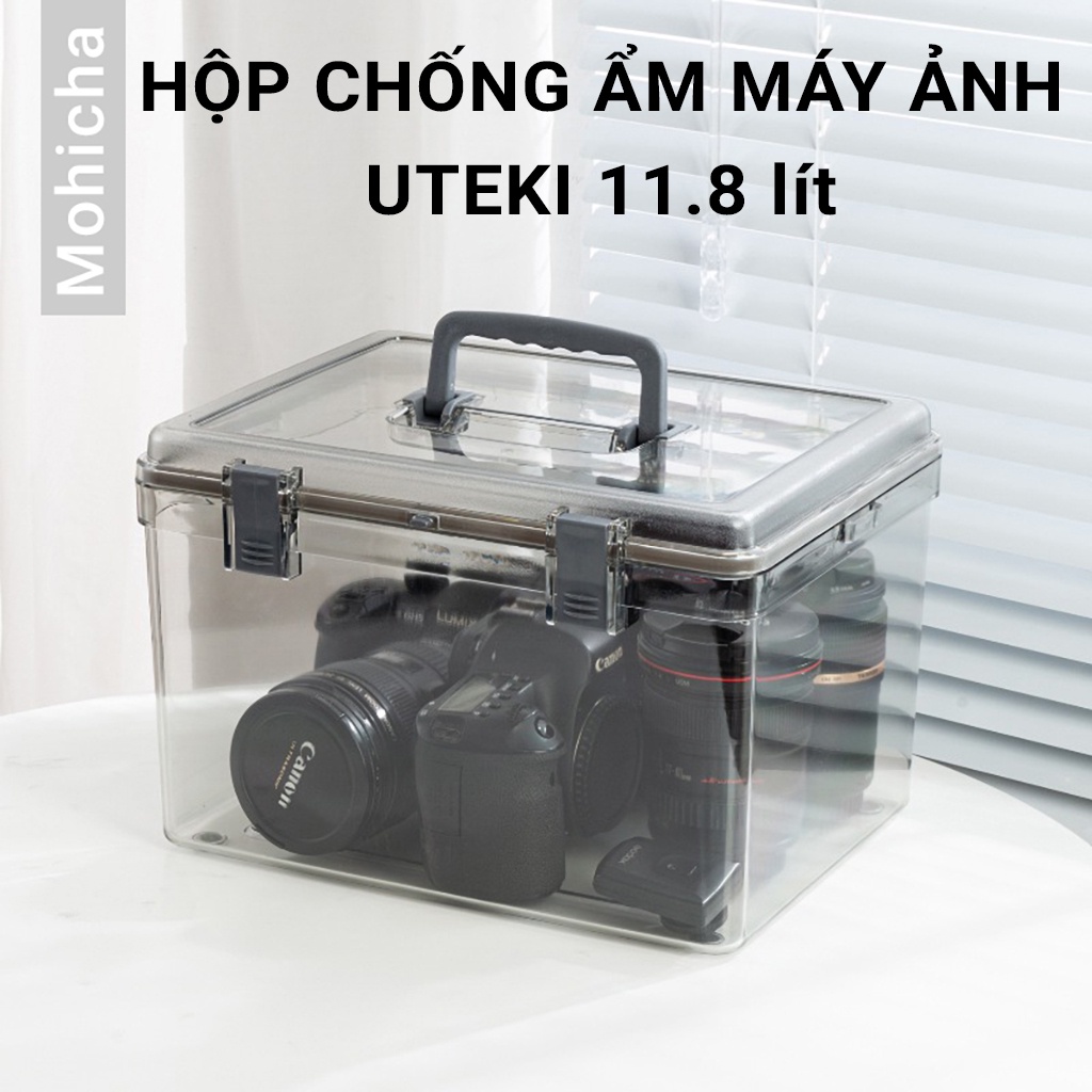 Hộp Chống Ẩm Máy Ảnh Uteki Chính Hãng Dung Tích 11.8 Lít Quai Đeo Tiện Dụng  | Shopee Việt Nam