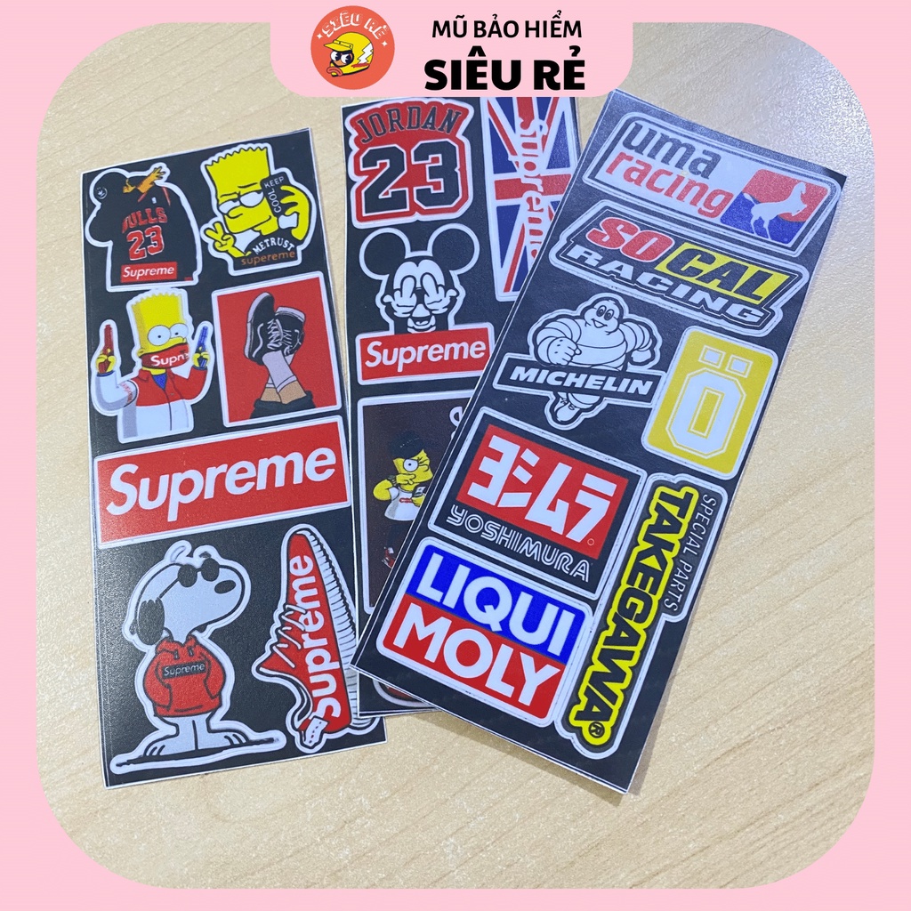Sticker trang trí mũ bảo hiểm , xe máy , ốp điện thoại , thời trang và ...