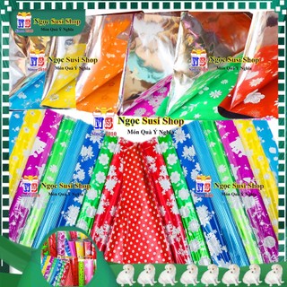 SET 5 GIẤY KIẾNG GÒI QUÀ  70X50CM LOẠI TỐT - GIẤY GÓI QUÀ GIẤY GÓI HỘP QUÀ GIAO NGẪU NHIÊN MÀU