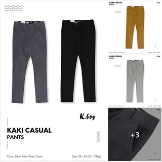 Quần kaki dài basic KboyShop, quần dài nam công sở from simlfit vừa vặn và trẻ trung ,co giãn, vải siêu mát - QDK01