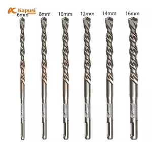 Mũi khoan bê tông 4 cạnh KAPUSI Nhật Bản chiều dài 110mm-160mm, phi từ 6-16mm, Bh 12 thángKouritsu Official Store