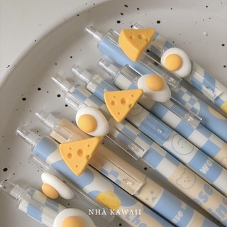 Set bút gel bấm mực đen các loại Umei, Mura siêu cute