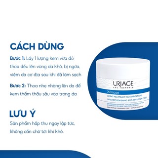 Kem dành cho da khô, viêm da cơ địa, chàm URIAGE XÉMOSE CÉRAT RELIPIDANT ANTI-IRRITATIONS 200ml