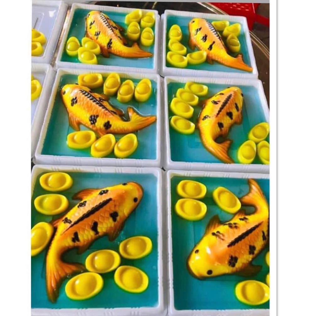khuôn cá chép đôi cúng ông táo.