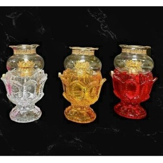 Đèn Dầu Hoa Sen Thủy Tinh Cỡ Lớn