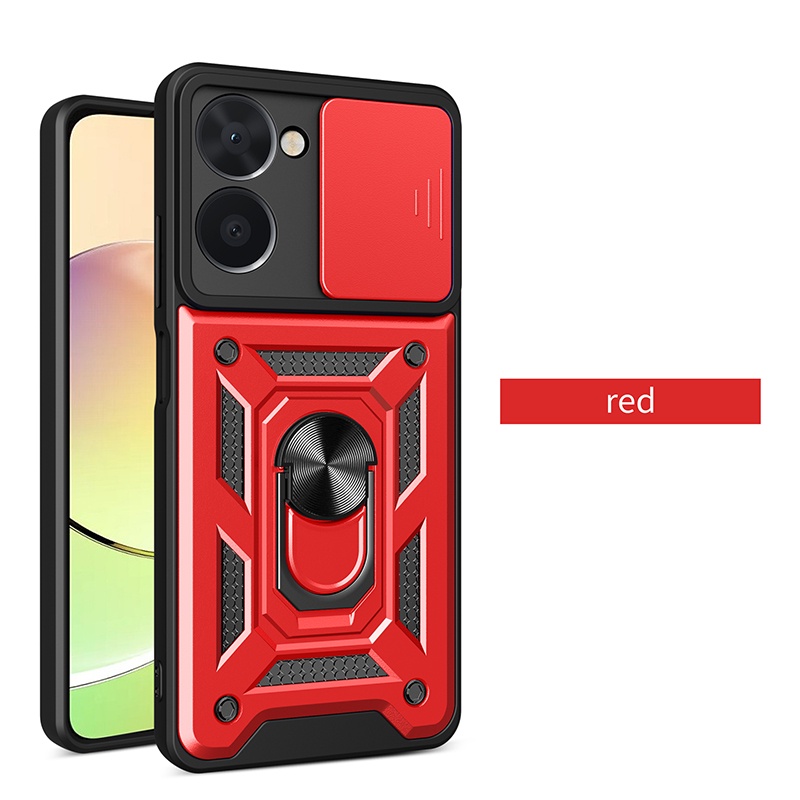 Ốp Điện Thoại Chống Sốc Có Nhẫn Đỡ Từ Tính Cho Realme 10 4G 9I 8I 9 Pro Plus 5G