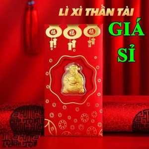 Lì Xì Thần Tài Đỏ Mạ Vàng May Mắn Tài Lộc Ngày Vía Thần Tài Món Quà Ý Nghĩa Cho Tết 2025 BỐ KHỦNG LONG
