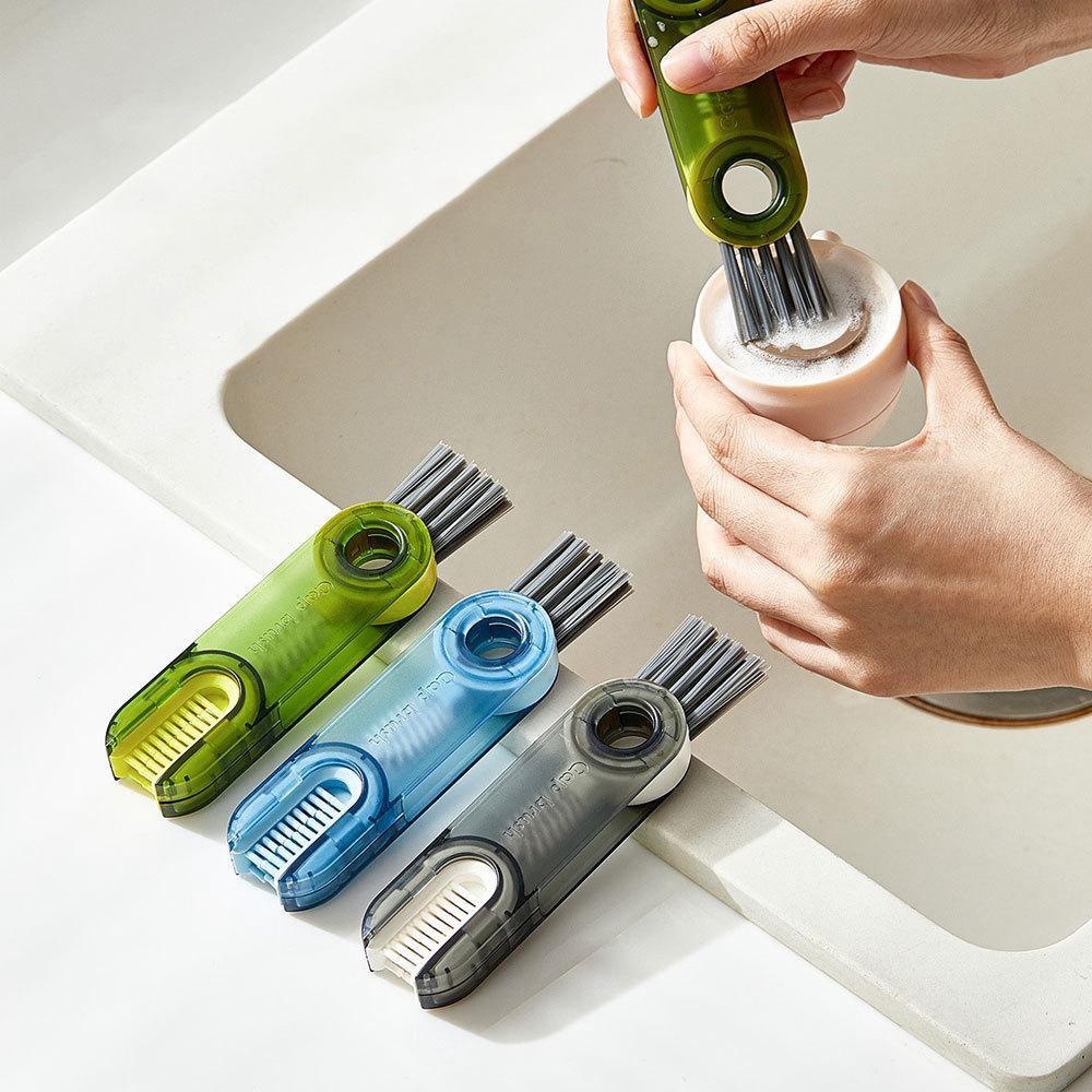 Bàn chải vệ sinh nắp cốc, bình hình chữ U 3 trong 1 tiện lợi (   hot)