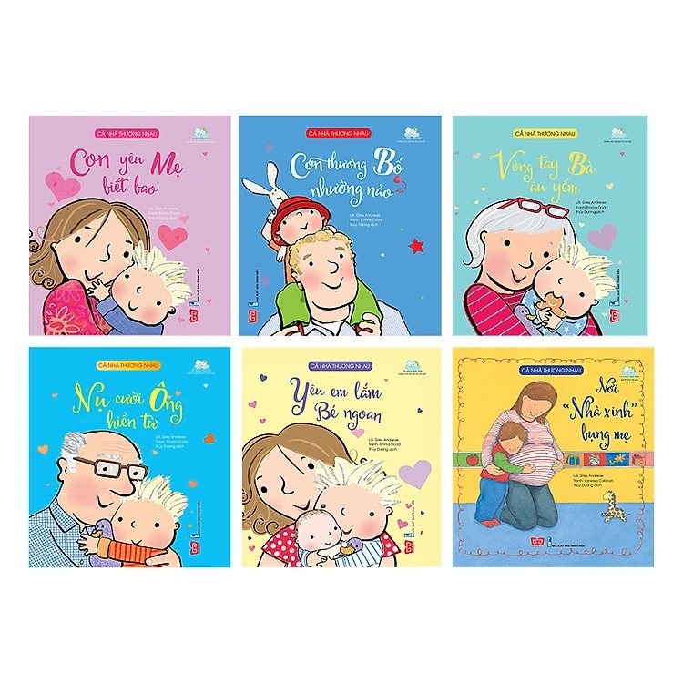 Sách - Cả nhà thương nhau [Trọn bộ 6 cuốn cho bé 2-6 tuổi]
