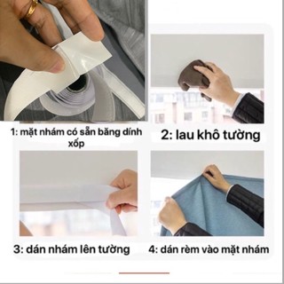 Rèm dán cửa, dán tường màn rèm cửa dán, rèm màn che nắng