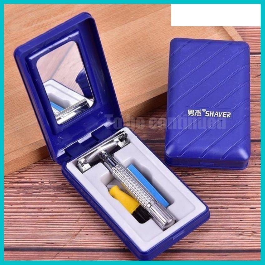 Dao cạo râu cao cấp. Dao cạo râu hai lưỡi bằng thép không gỉ an toàn ...