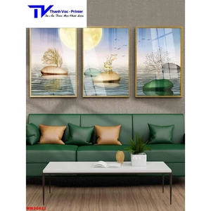 Tranh Treo Tường Hiện Đại 5 , Tranh Tráng Gương ( Bộ 3 tấm )
