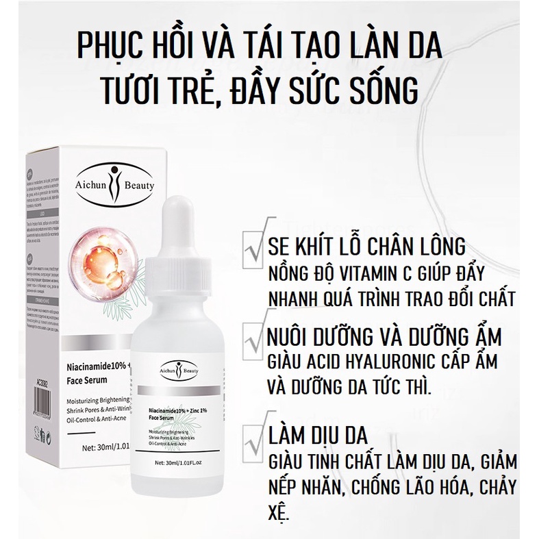 Serum Niacinaide Ngăn Ngừa Và Giảm Mụn, Dưỡng Trắng Da