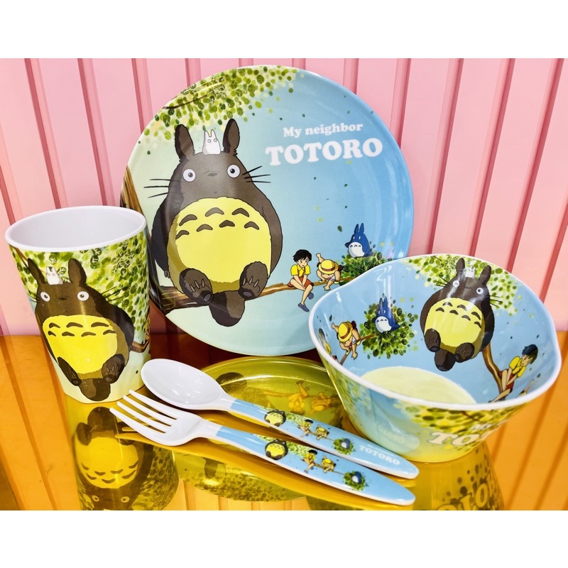 Set bát cốc 5 chi tiết Totoro cao cấp