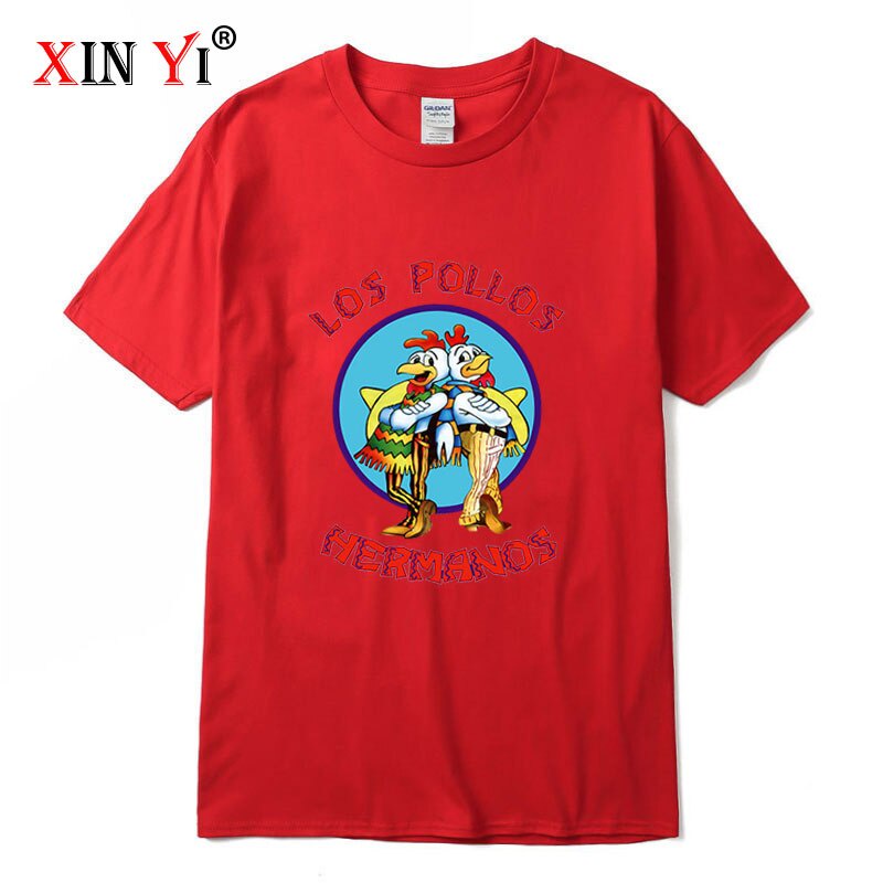 Áo nam In Chữ Breaking Bad LOS POLLOS Chicken Vui Nhộn