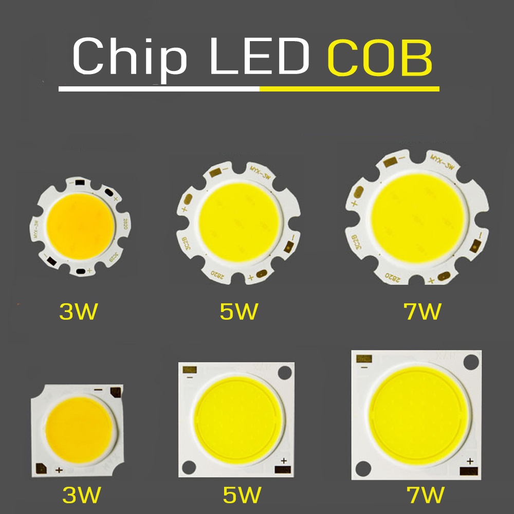 Chip Led COB vuông 14mm, công suất 3W/5W/7W/9W/12W/15W/18W/20W Ánh sáng (Trắng - Vàng - Trung tính) | Shopee Việt Nam