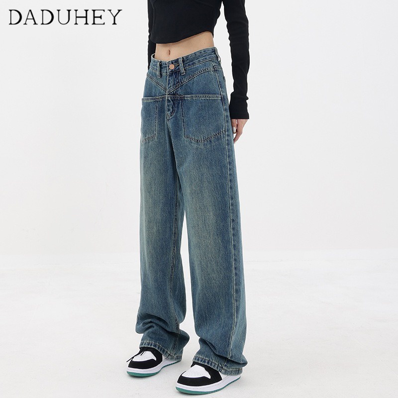Ảnh Quần Jean Daduhey Nữ Lưng Cao Phong Cách Hàn Quốc 3
