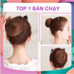TÓC GIẢ BÚI TRÒN CAO CẤP SỈ TOÀN QUỐC CLIP THẬT