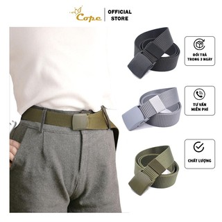 Dây thắt lưng nam vải dù canvas, nắp nhựa gập thời trang, thắt lưng quân đội Cope88