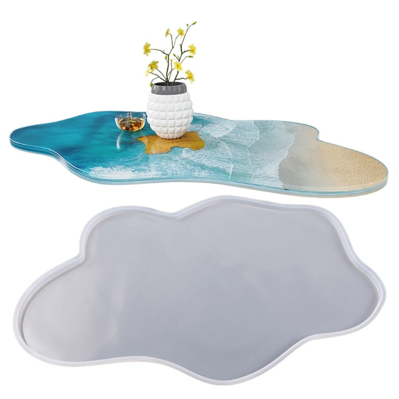 Un * Khuôn để bàn không đều bằng silicon cho khuôn đúc khuôn làm bàn sông Epoxy