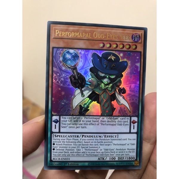 Performapal Odd-Eyes Seer – BLCR-EN031 – Ultra Rare – 1. Auflage – Yu-Gi-Oh! Karte